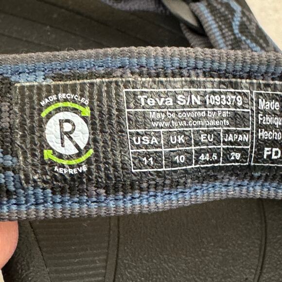 Teva Hurricane 4 Hiking Blue Sandal Outdoors Sport Mens Size 11 1093379 main image 4